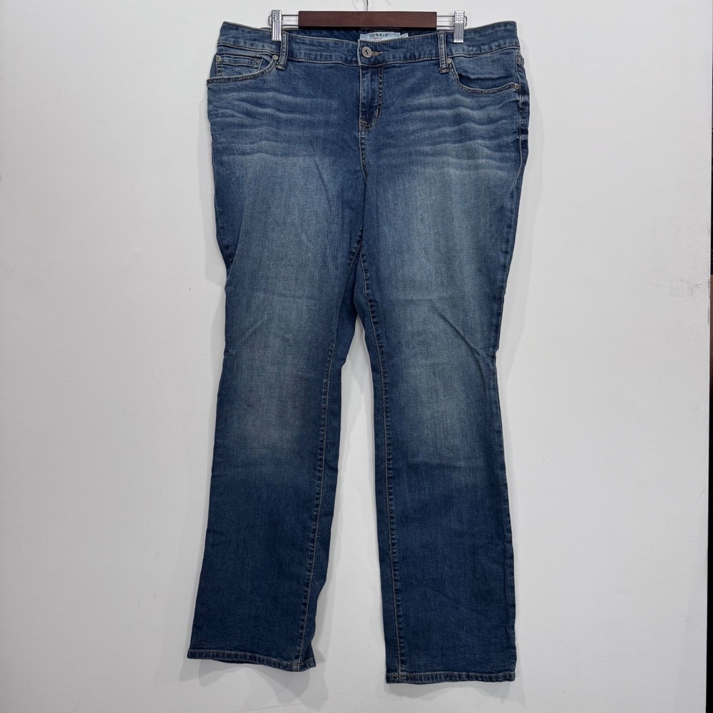 Torrid Denim Jeans Women's 18T Bootcut Blue Wash Mid Rise Stretch